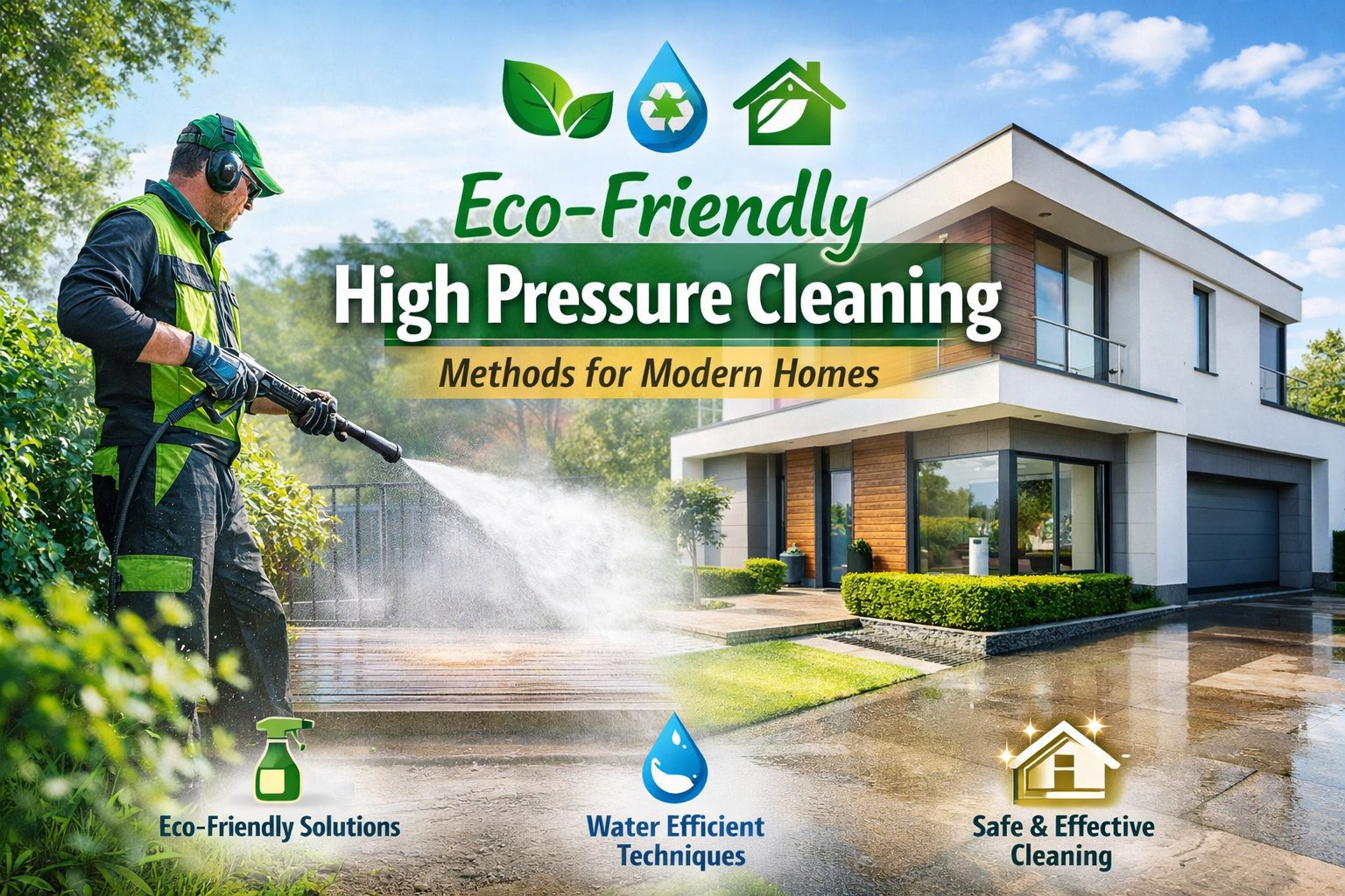 Eco-Friendly High Pressure Cleaning Methods for Modern Homes