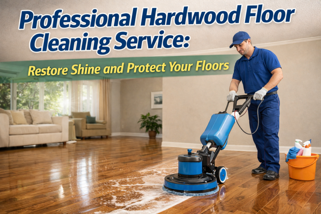 Professional hardwood floor cleaning service