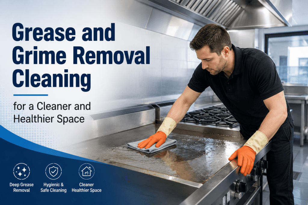 Grease and grime removal cleaning